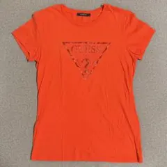 GUESS コットンオレンジTシャツ Sのサムネイル