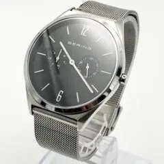 新品電池/稼働 美品BERING ベーリング メンズ 腕時計 ブラック文字盤のサムネイル