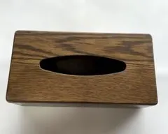 木製 ティッシュボックスケース　ダークブラウン　木目