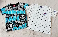 美品⭐BABYDOLL⭐Champion⭐Tシャツ2枚セット⭐110㎝⭐120㎝