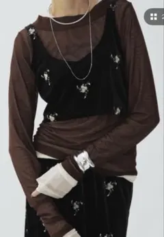 シアーレイヤードトップス