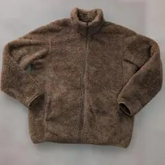 ♦UNIQLO【Ｌ】ボア フリースジャケット ❄ブラウン