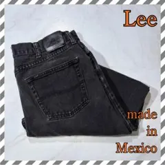 Lee リー ブラックデニム ストレート レギュラーフィット メキシコ製のサムネイル