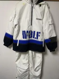 スキーウェア 上下セット レディース ホワイト×ブルー