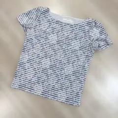 ANAYI 半袖カットソー ボーダー レース 38
