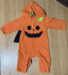 ハロウィン　かぼちゃデザイン 着ぐるみ フリース　90㎝