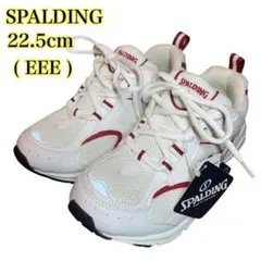 未使用　スポルディング　SPALDING スニーカー ホワイト　22.5EEEのサムネイル