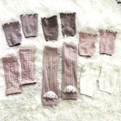 靴下　ベビーソックス　レッグウォーマー　6点セット　0〜6ヶ月くらい