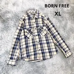 【ボンフリー】HEAVY FLANNEL ネルシャツ チェック柄 XL 厚手