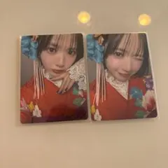 鎮西寿々歌　紙トレカ　振袖2種