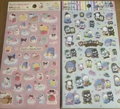 サンリオキャラクターズ　はぴだんぶい　箔押しシール　 シール サンリオ