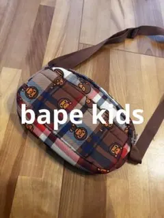 A BATHING APE チェック柄 ポシェット　bape kidsのサムネイル