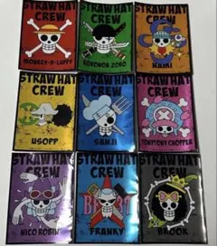 ワンピースカード　麦わらの一味　海賊旗　スリーブ　9枚　旧　エンスカイ