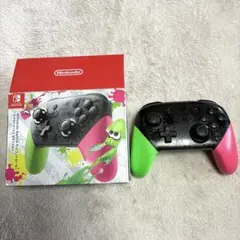 【ジャンク】任天堂スイッチProコントローラー スプラトゥーン2 純正 プロコン