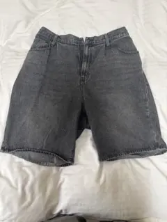 ブラック デニム ショートパンツ ハーフパンツ