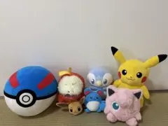 ポケモン ぬいぐるみセット ピカチュウ イーブイ　特大スーパーボール