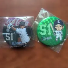 埼玉西武ライオンズ 西川愛也 球場限定缶バッジのサムネイル