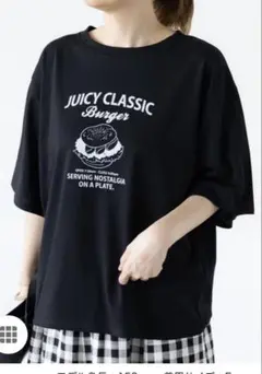 ルノンキュール　ハンバーガーTシャツ ブラック新品
