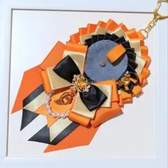 ロゼット　オレンジ系　ハンドメイド品　痛ロゼット　推し　橙
