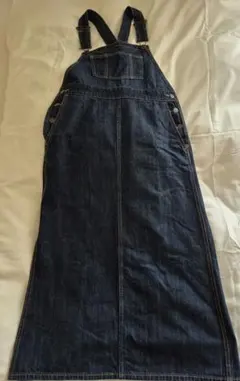 GU デニムサロペットスカート Mサイズ/ネイビー