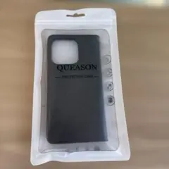 iPhone15Pro用　QUEASON 手帳型スマホケース ブラック