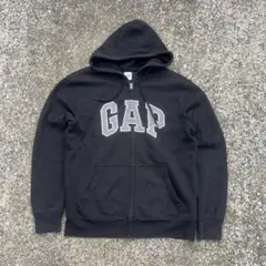 OLD GAP ジップパーカー ブラック グレー00s y2k archive - メルカリ