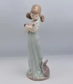 スペイン リヤドロ 初期 ザフィール 女の子 お人形 陶器 置物 - メルカリ