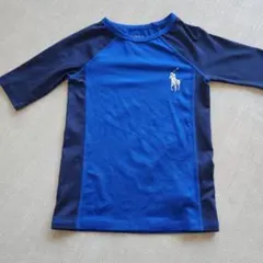 ポロ・ラルフ・ローレン ラッシュガード 青　4T