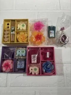 タイ　お香　アロマキャンドル　お土産　セット