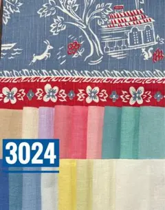 3024ビンテージフィードサック☆はぎれ