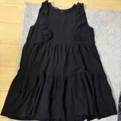 w closet 黒 ノースリーブワンピース