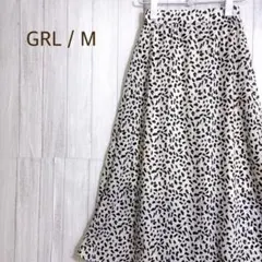 グレイル フレアスカート ダルメシアン アニマル柄 M ウエストゴム