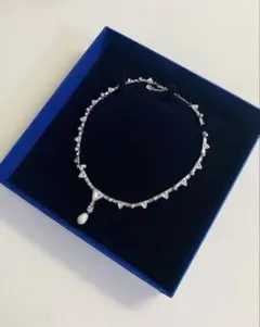 SWAROVSKI ネックレス ラインストーン 箱 保証書付 極美品 レディース 