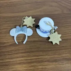 東京ディズニーリゾート 20周年 ミニー カチューシャ キーホルダー シー