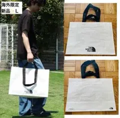 日本未入荷✨新品ノースフェイス エコバッグ ショッパー ショルダー ハンド Ｌ
