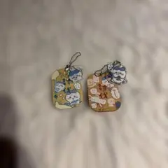 ハチワレ キーホルダー 2個セット
