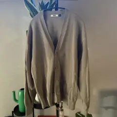 UNIQLO U グリーン Vネック カーディガン XL