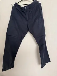 ユニクロ メンズ チノパンツ ネイビー ウエスト91