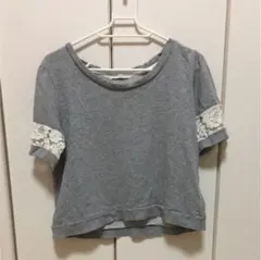 earth music&ecology ライトグレー 半袖Tシャツ Fサイズ