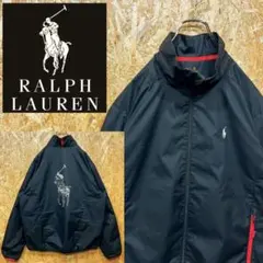 送料無料 ラルフローレン バックロゴ レアカラー ゆるだぼ ナイロンジャケット