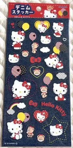 【正規品】キティ　デニムステッカー【即納】
