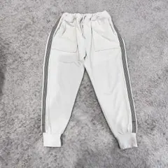 【THE SHOP TK】ラインパンツ/120㎝/ベージュ/フリース