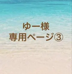 ゆー様　専用ページ③
