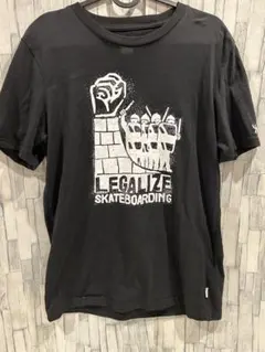LEGALIZE SKATEBOARDING Tシャツ Yain ブラック