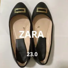 ZARA TRAFALUC フラットシューズ ブラック 36（23.0サイズ）のサムネイル