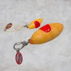 食品サンプル　オムライス　キーホルダー　ストラップ　セット