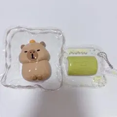 momo スクイーズ ミニロールケーキ 抹茶味 カピバラ