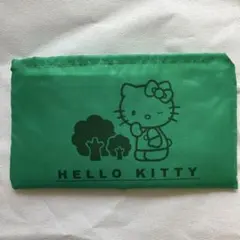 【未使用】HELLO KITTY エコバッグ グリーン