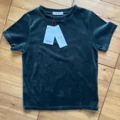 RED Chop Works グリーン ベロア半袖Tシャツ S
