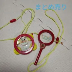 【まとめ売り】アンパンマンミュージアム入場記念品　タンバリン　でんでん太鼓